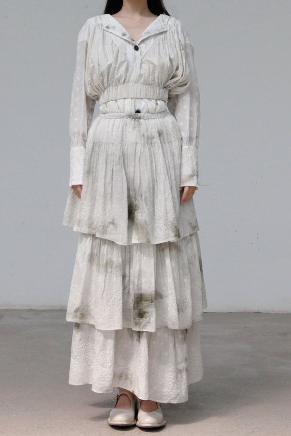 MUTEDANCE three-layer silk skirt MD22SS52